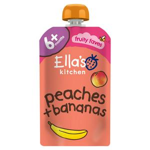 Ella's Kitchen Organic Peaches & Bananas Baby Food Pouch 4+ Months 120g
