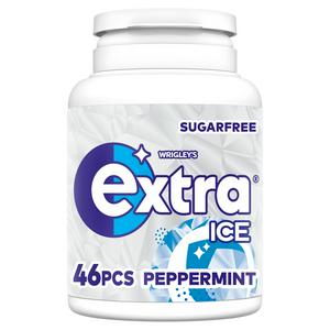 Extra Ice Peppermint Sugarfree Chewing Gum Pieces Bottle x46