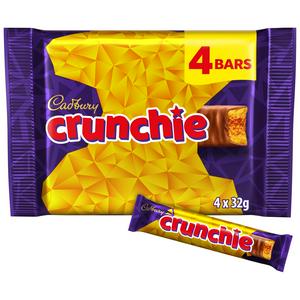 Cadbury Crunchie Chocolate Bar Multipack 4 x 32g