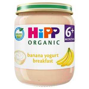 HiPP Organic Banana Yogurt Breakfast Baby Food Jar 6+months 