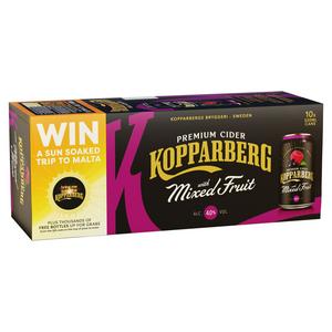 Kopparberg Mixed Fruit Cider 10x330ml