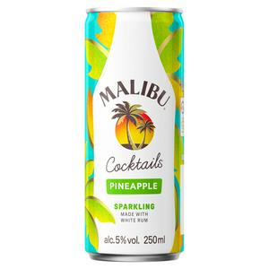 Malibu Coconut Rum & Pineapple Pre-Mixed Can 250ml