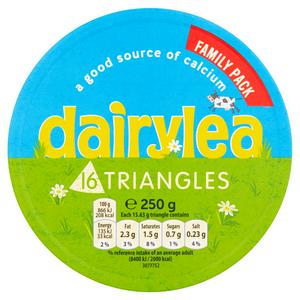 Dairylea Cheese Spread Triangles Pack x16 250g