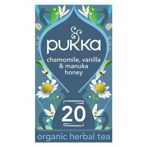 Pukka Organic Chamomile, Vanilla & Manuka Honey Tea x20 CompostableTea Bags