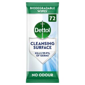 Dettol Antibacterial Multi Surface Cleaning Wipes 72s