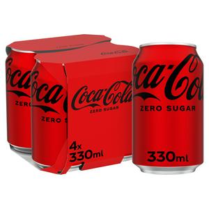 Coca-Cola Zero Sugar 4x250ml