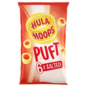 Hula Hoops Puft Salted Multipack Crisps 6x15g