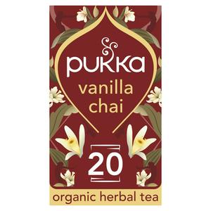 Pukka Organic Vanilla Chai Tea x20 Home-Compostable Herbal Tea Bags