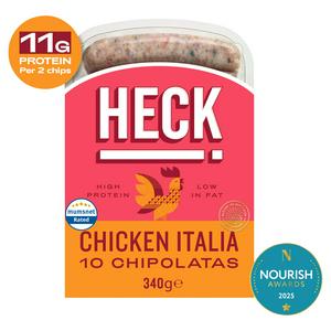 Heck Chicken Italia Gluten Free Chipolata Sausages x10 340g