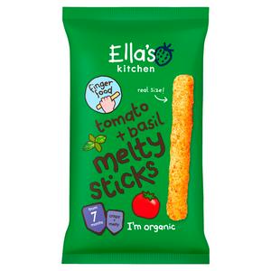 Ella's Kitchen Organic Tomato & Basil Melty Sticks Baby Snack 7+ Months 16g