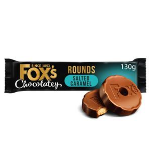 Fox's 130g Chocolatey Biscuits Salted Caramel Rounds
