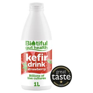 Biotiful Gut Health Kefir Milk Drink Strawberry 1L
