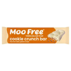 Moo Free Cookie Crunch White Choccy Bar with Crunchy Cocoa Balls 35g